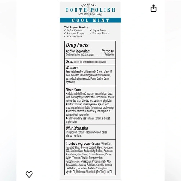 Fluoride toothpaste cool mint with melaleuca - Picture 2 of 7